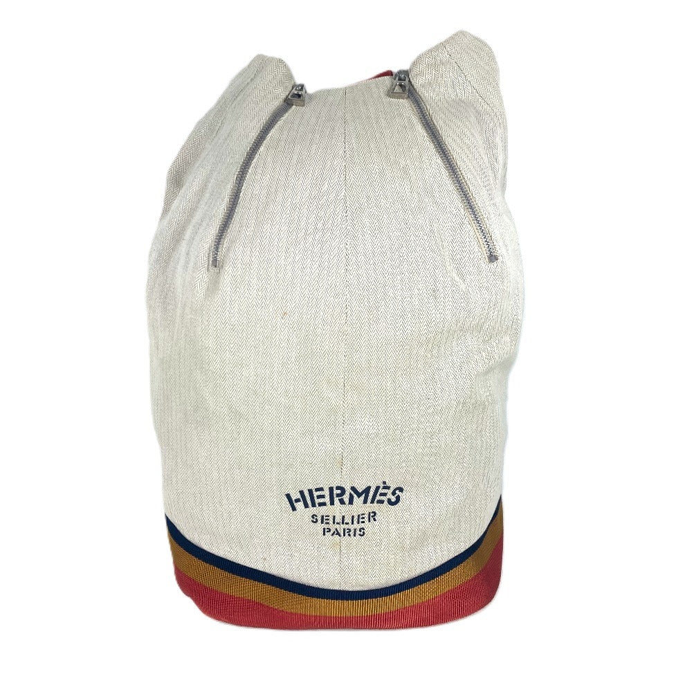 HERMES キャバリエ ロカバール 肩掛け カバン ショルダーバッグ キャンバス レディース ベージュ - brandshop-reference