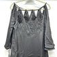 BCBGMAXAZRIA DTI6173403-001 ビジュースタッズ 刺繍カットアウト ガウン アパレル ワンピース レディース ブラック