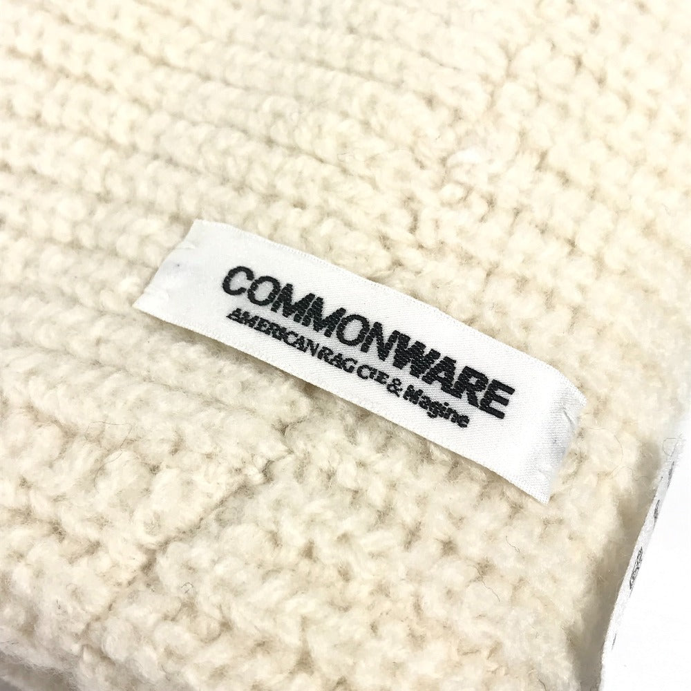 COMMONWARE ニット スヌード マフラー ウール レディース ホワイト - brandshop-reference