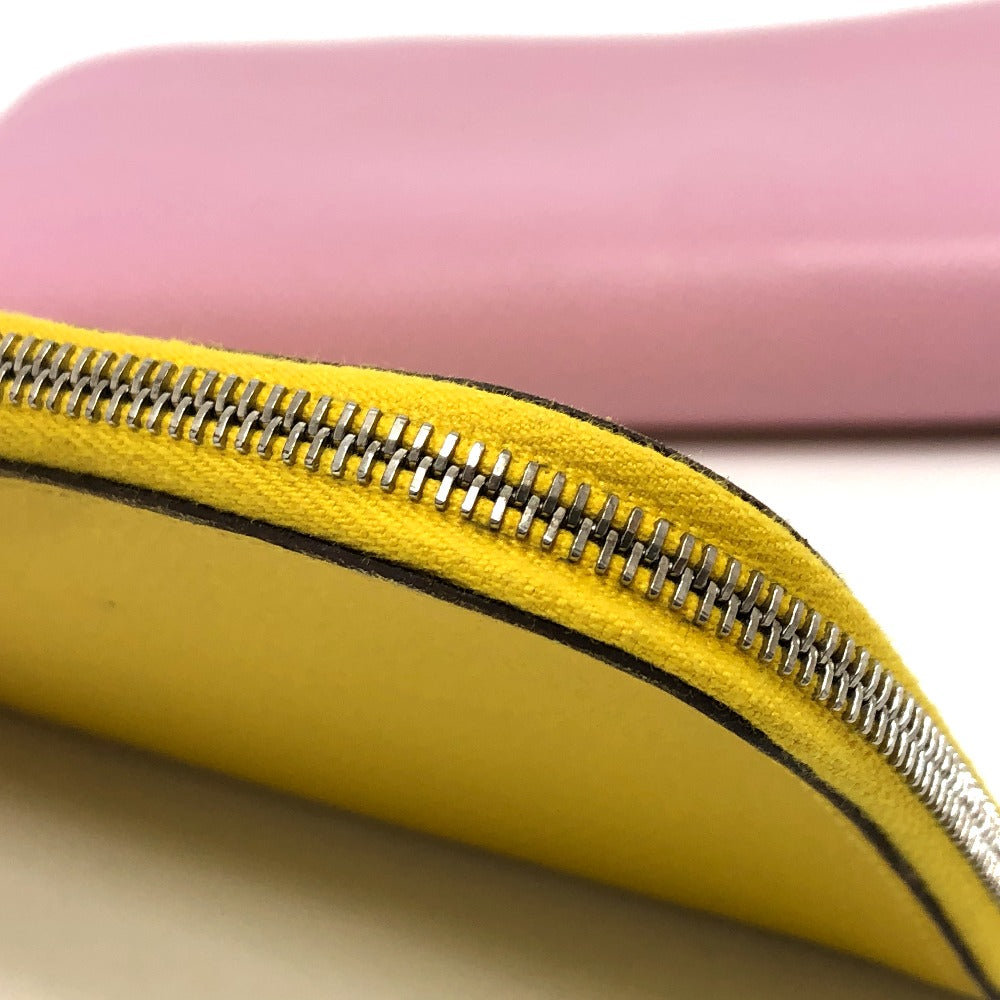 HERMES リミックス コンバイン デュオ 長財布 エプソン レディース モーヴシルベストル×ライム ピンク - brandshop-reference