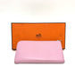 HERMES リミックス コンバイン デュオ 長財布 エプソン レディース モーヴシルベストル×ライム ピンク - brandshop-reference