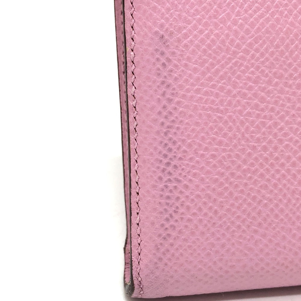 HERMES リミックス コンバイン デュオ 長財布 エプソン レディース モーヴシルベストル×ライム ピンク - brandshop-reference