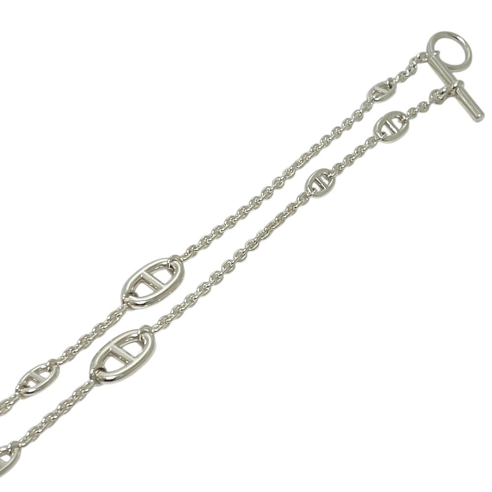 HERMES シェーヌダンクル ファランドール120 ロング ネックレス SV925 レディース シルバー