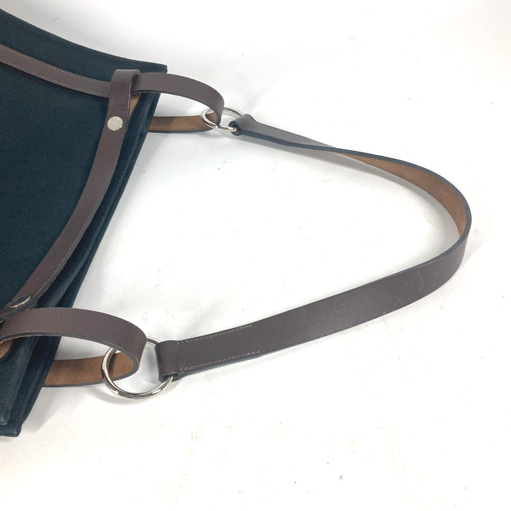 HERMES カバリコル カバン ショルダーバッグ 肩掛け トートバッグ キャンバス ユニセックス ブラック - brandshop-reference