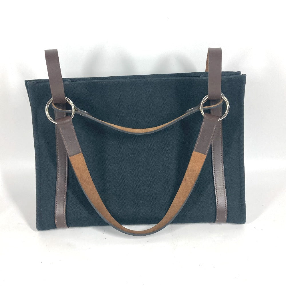 HERMES カバリコル カバン ショルダーバッグ 肩掛け トートバッグ キャンバス ユニセックス ブラック - brandshop-reference