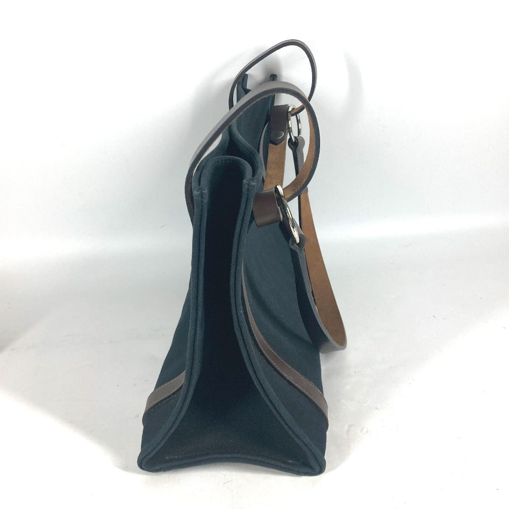 HERMES カバリコル カバン ショルダーバッグ 肩掛け トートバッグ キャンバス ユニセックス ブラック - brandshop-reference