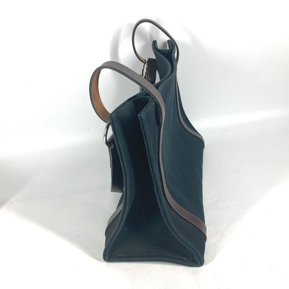 HERMES カバリコル カバン ショルダーバッグ 肩掛け トートバッグ キャンバス ユニセックス ブラック - brandshop-reference
