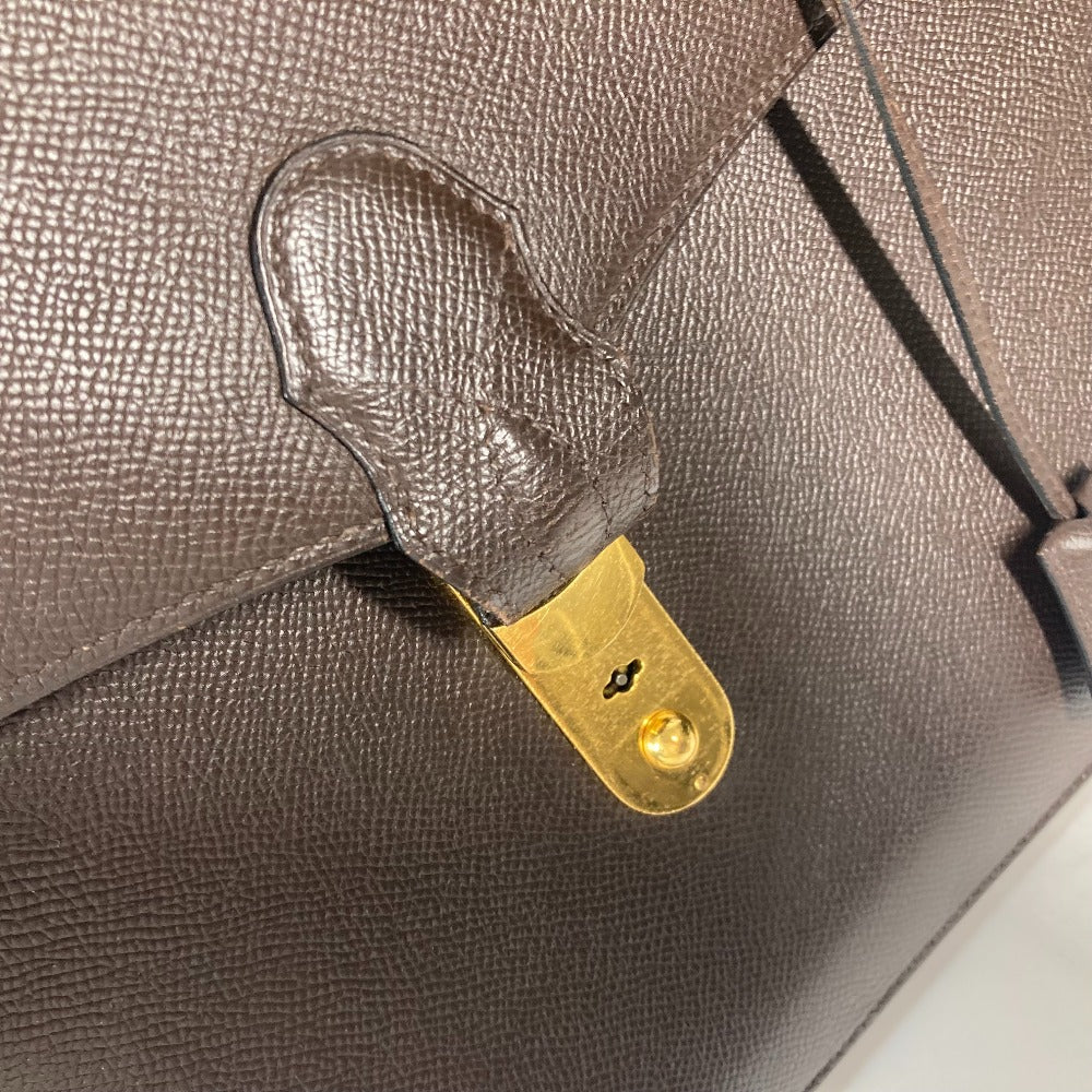 HERMES ブリーフケース テリル ハンドバッグ トートバッグ 書類バッグ カバン ビジネスバッグ レザー メンズ ブラウン - brandshop-reference