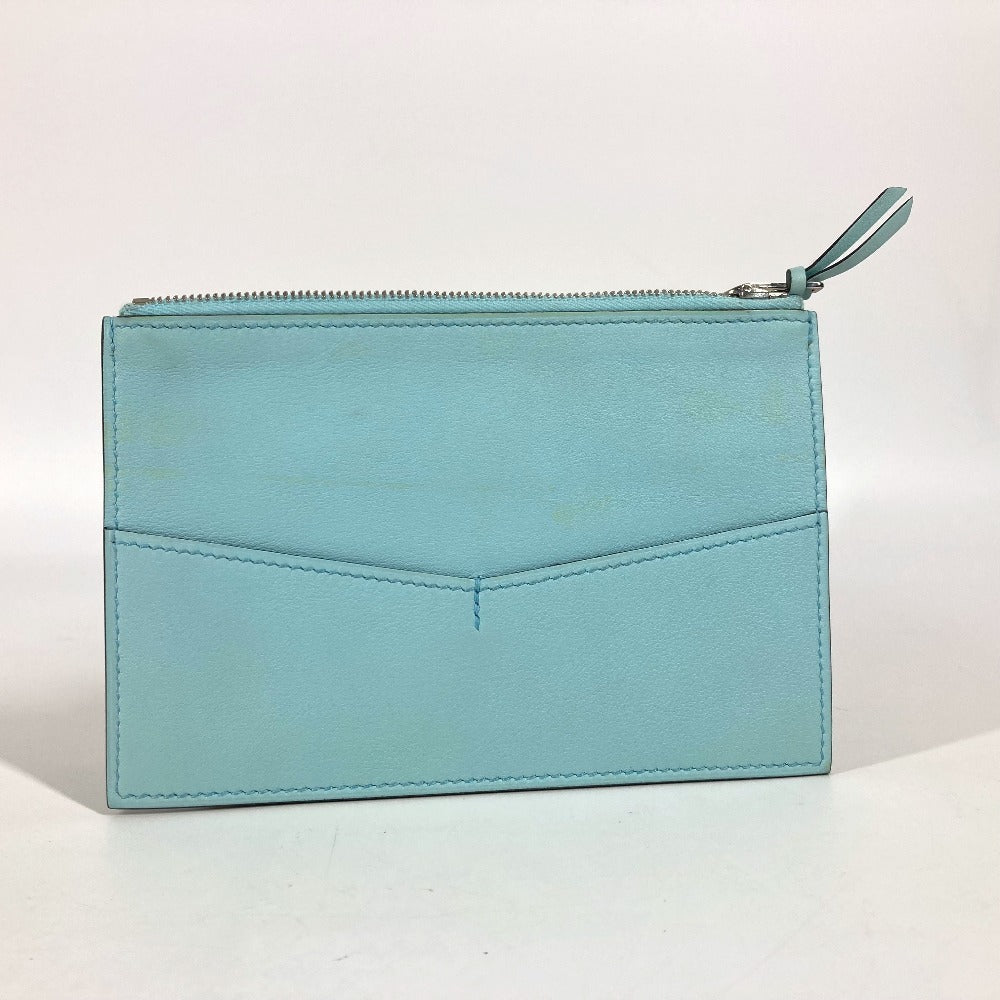 HERMES エンベロープ トリオ クラッチバッグ ポーチ コインケース 財布 クラッチバッグ レザー レディース イエロー - brandshop-reference