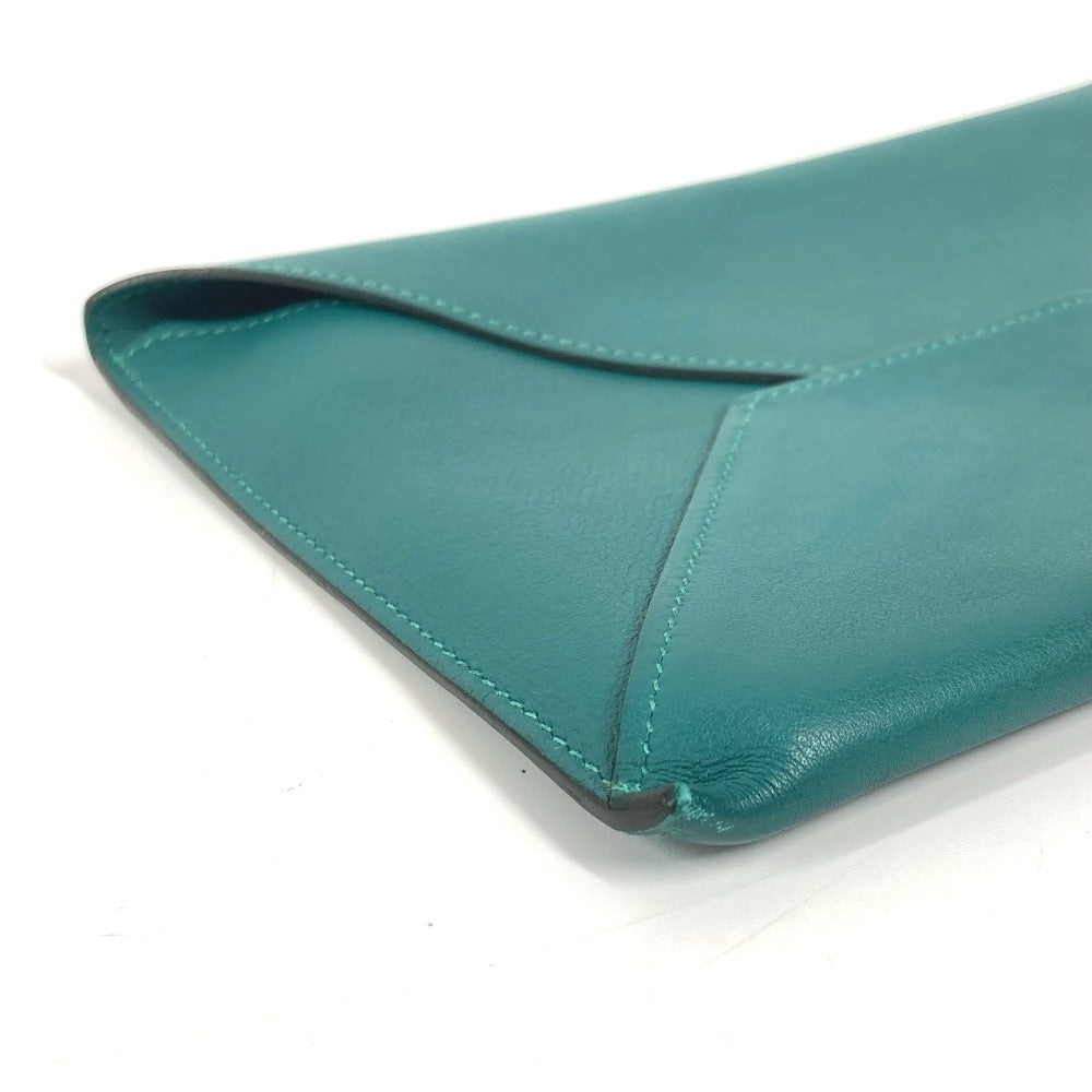 HERMES エンベロープ トリオ クラッチバッグ ポーチ コインケース 財布 クラッチバッグ レザー レディース イエロー - brandshop-reference