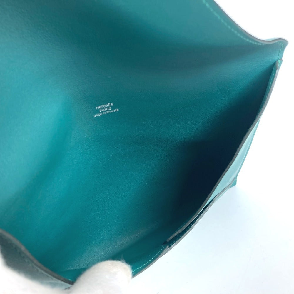 HERMES エンベロープ トリオ クラッチバッグ ポーチ コインケース 財布 クラッチバッグ レザー レディース イエロー - brandshop-reference