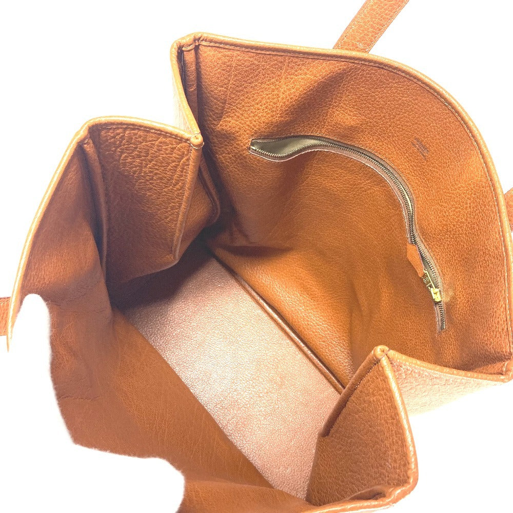 HERMES ギャロップ カバン ショルダーバッグ 肩掛け 縦型 トートバッグ レザー ユニセックス ゴールド ブラウン - brandshop-reference
