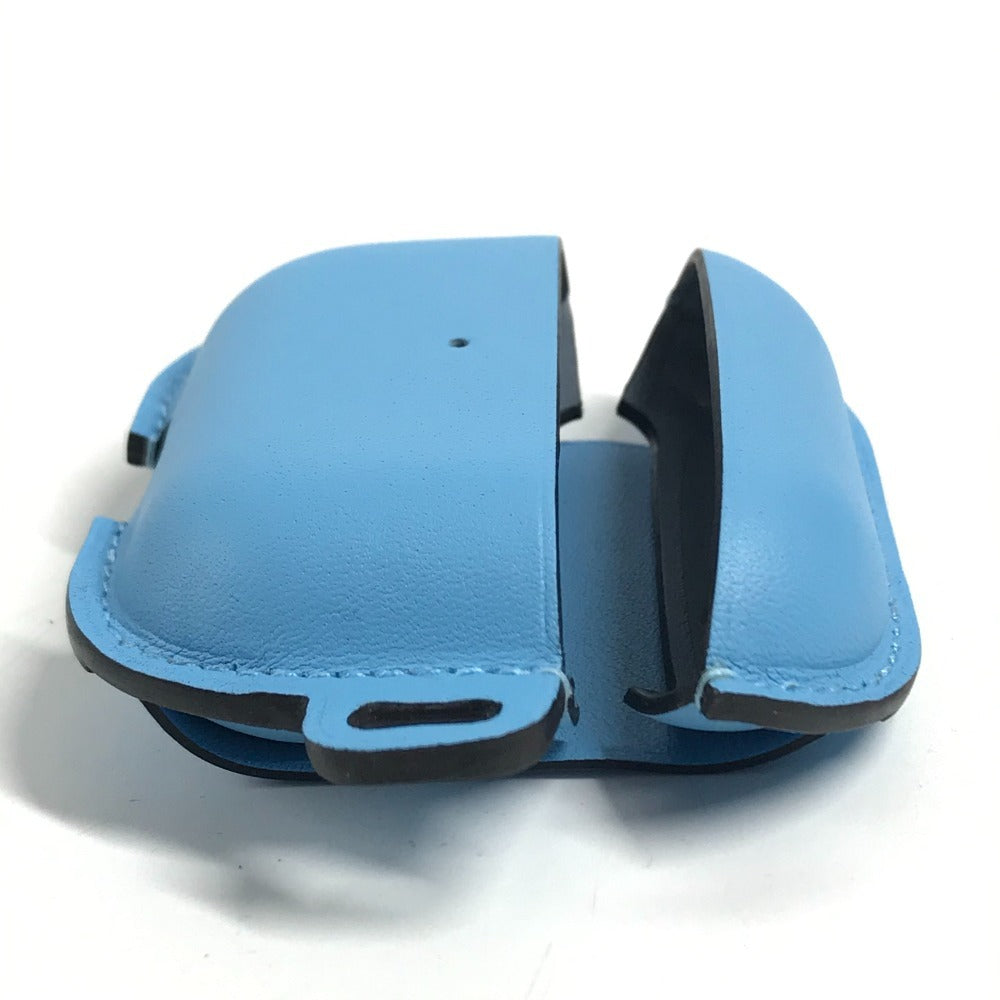 HERMES with Strap airpods case airpods apple apple Earphone case Leather blue Used