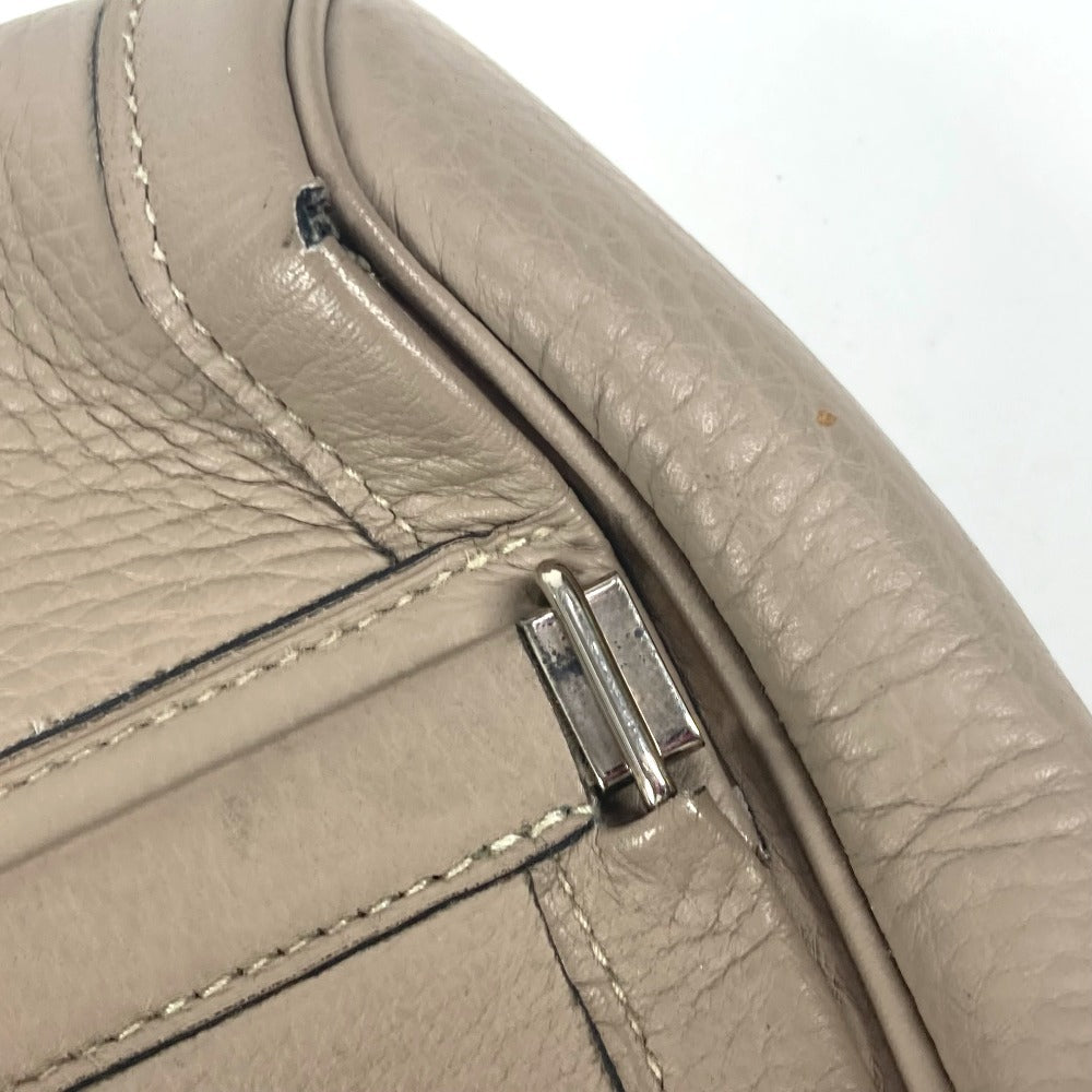 HERMES エクイ ポーチ フラップ カバン セカンドバッグ クラッチバッグ レザー ユニセックス グレージュ系 - brandshop-reference