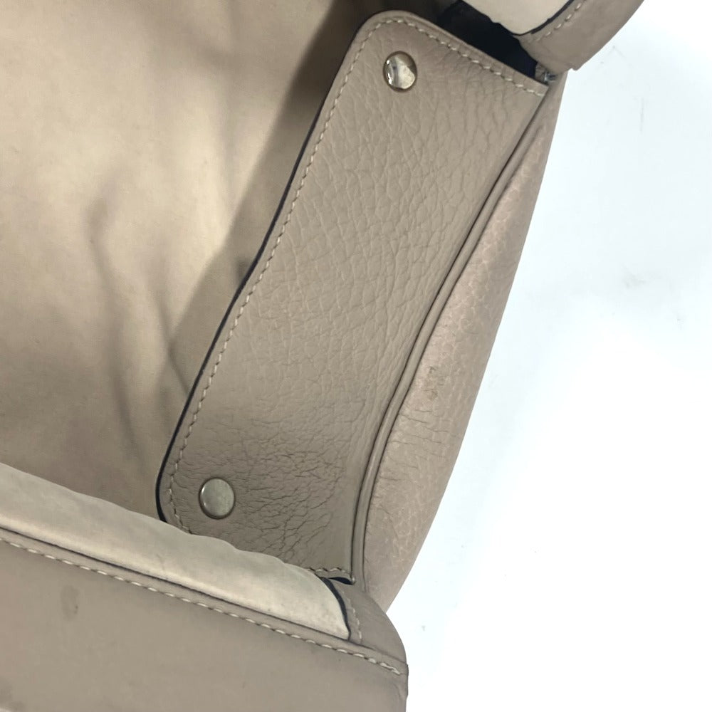 HERMES エクイ ポーチ フラップ カバン セカンドバッグ クラッチバッグ レザー ユニセックス グレージュ系 - brandshop-reference