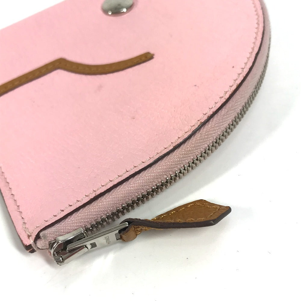 HERMES 馬 シュバル パドック  財布 小銭入れ コインケース シェーブル レディース ピンク - brandshop-reference