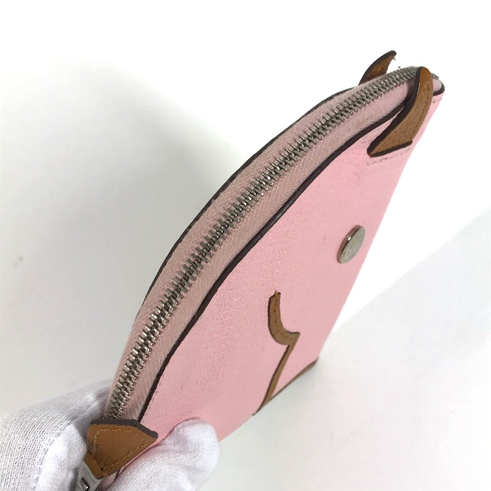 HERMES 馬 シュバル パドック  財布 小銭入れ コインケース シェーブル レディース ピンク - brandshop-reference