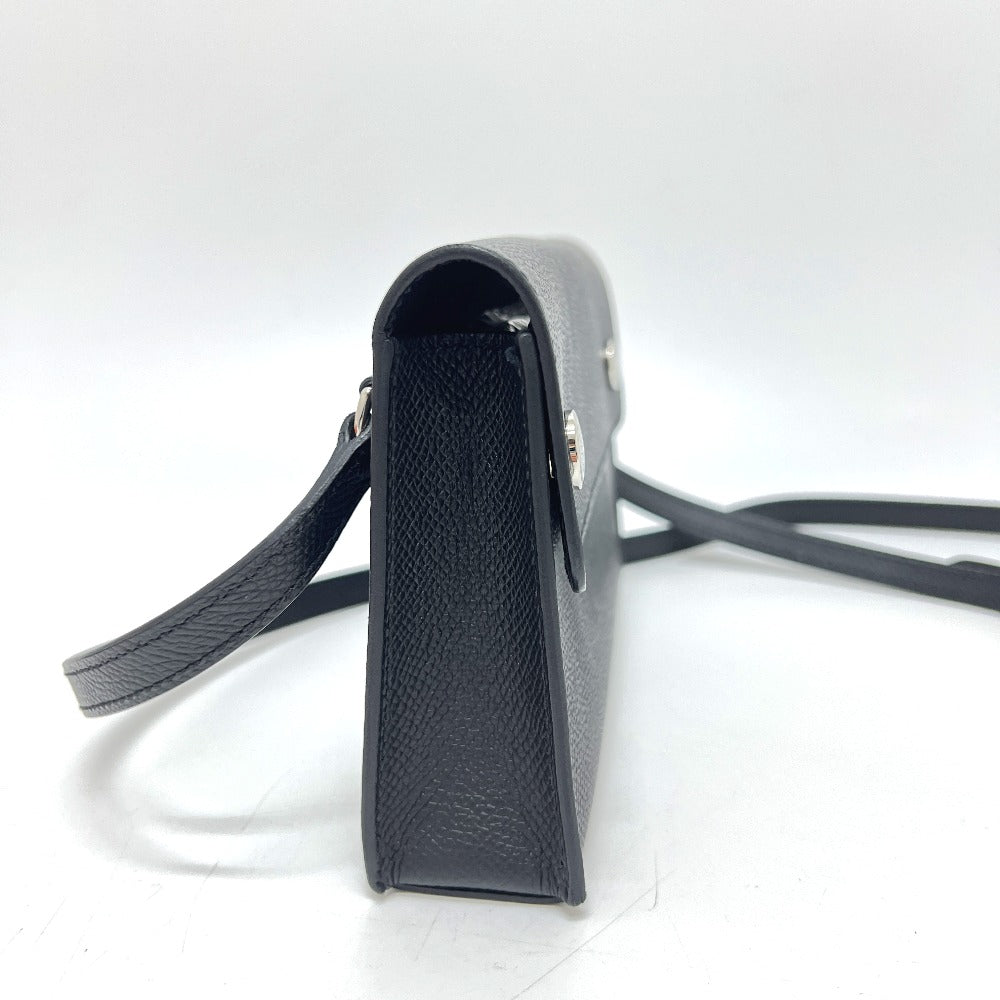 HERMES Nap To Go Bag Shoulder Crossbody Shoulder Bag Vaux Epson Women's Black