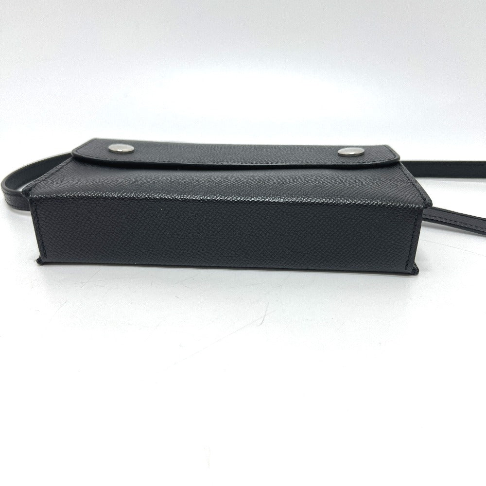 HERMES Nap To Go Bag Shoulder Crossbody Shoulder Bag Vaux Epson Women's Black