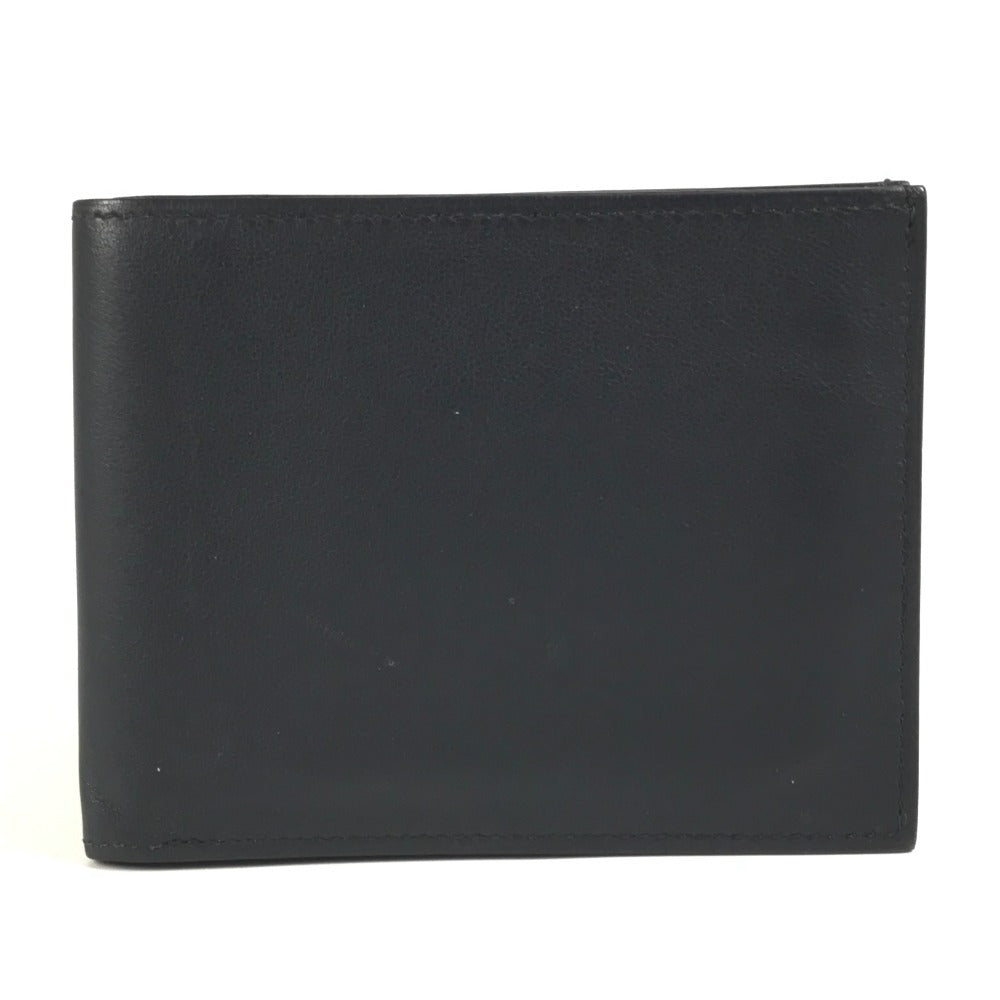 HERMES シチズンツイル シルクイン コンパクト コンパクトウォレット 札入れ 2つ折り財布 スイフト メンズ ネイビー系