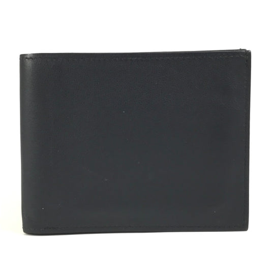 HERMES シチズンツイル シルクイン コンパクト コンパクトウォレット 札入れ 2つ折り財布 スイフト メンズ ネイビー系