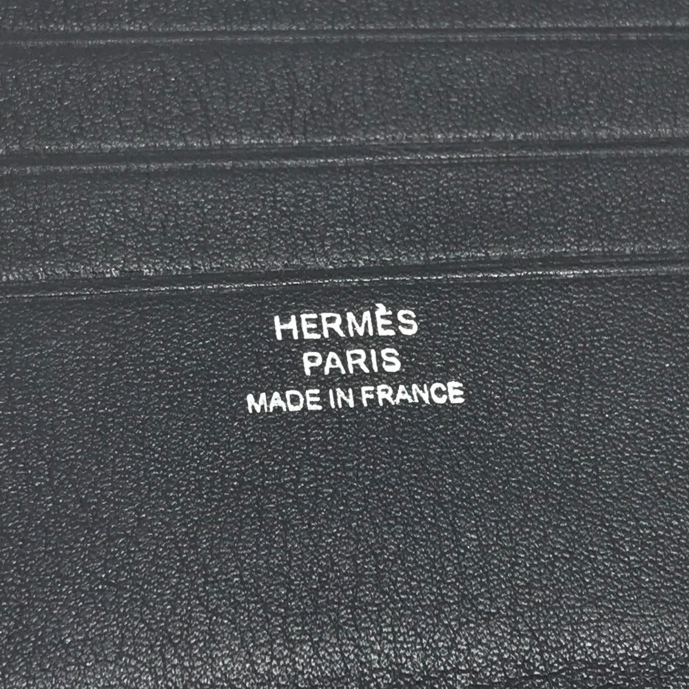 HERMES シチズンツイル シルクイン コンパクト コンパクトウォレット 札入れ 2つ折り財布 スイフト メンズ ネイビー系