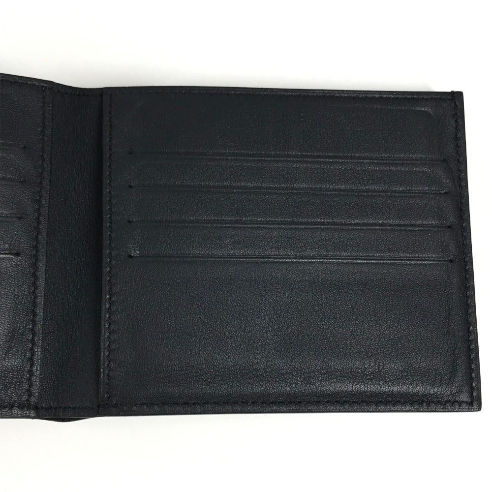 HERMES シチズンツイル シルクイン コンパクト コンパクトウォレット 札入れ 2つ折り財布 スイフト メンズ ネイビー系