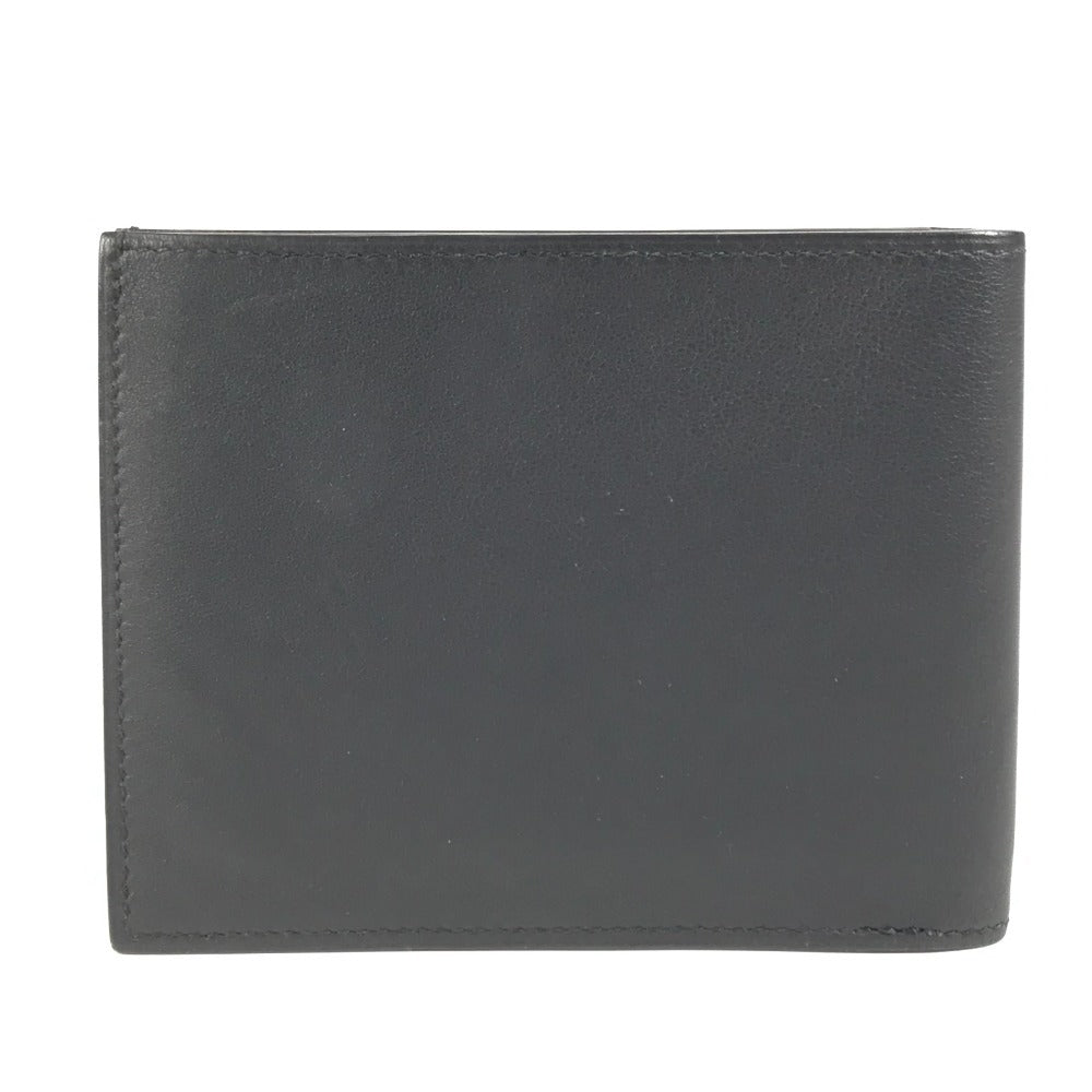 HERMES シチズンツイル シルクイン コンパクト コンパクトウォレット 札入れ 2つ折り財布 スイフト メンズ ネイビー系