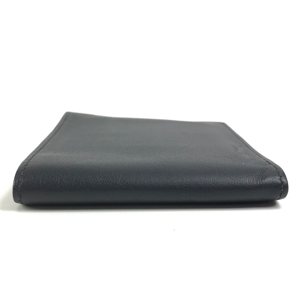 HERMES シチズンツイル シルクイン コンパクト コンパクトウォレット 札入れ 2つ折り財布 スイフト メンズ ネイビー系