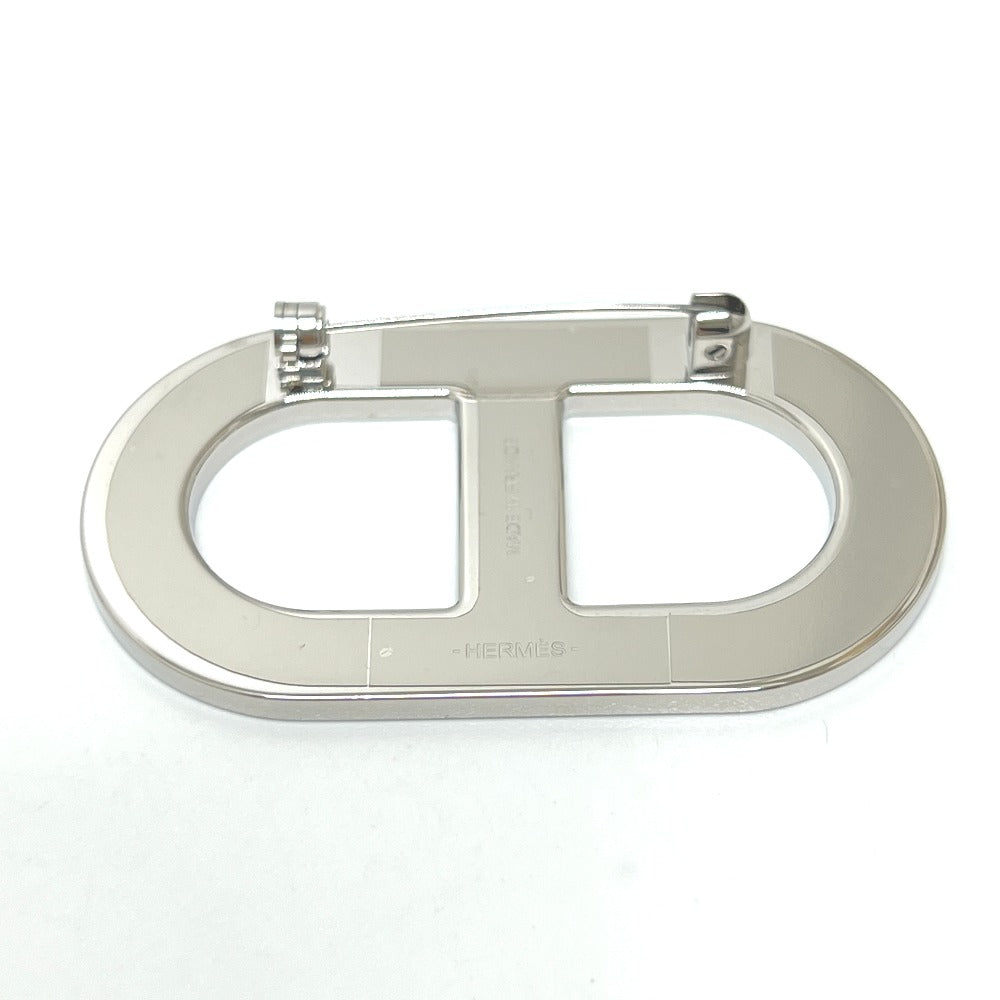 HERMES シェーヌダンクル アクセサリー ブローチ SS レディース エタン グレー