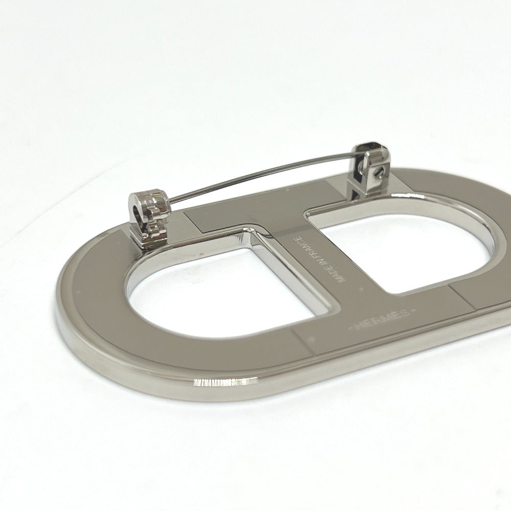 HERMES シェーヌダンクル アクセサリー ブローチ SS レディース エタン グレー