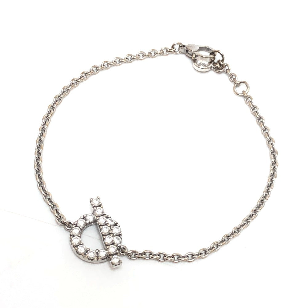 HERMES Finesse K18WG Diamond 0.55ct Accessory Bracelet K18WG Women's Silver
