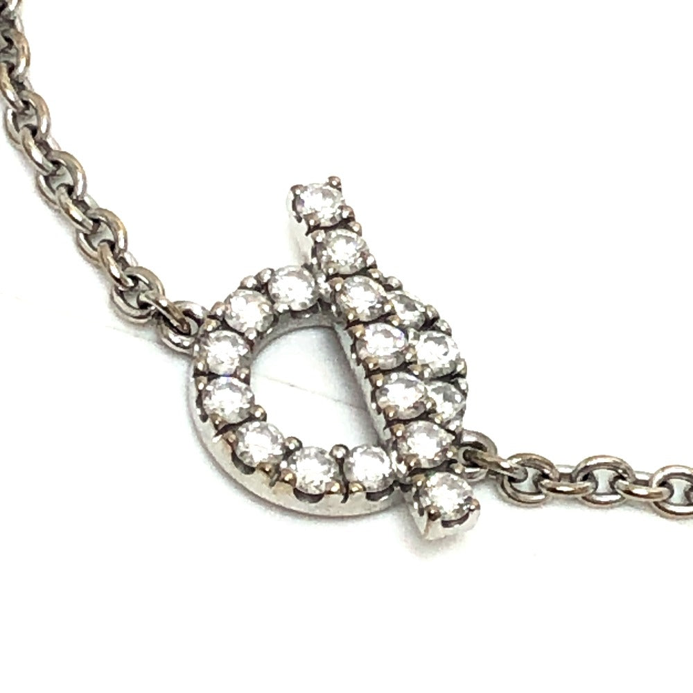 HERMES Finesse K18WG Diamond 0.55ct Accessory Bracelet K18WG Women's Silver