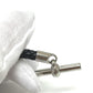 HERMES Leather Bracelet ≪Etrier≫ Etrie Leather bracelet accessories Bracelet SS / Leather Silvery/Black Black/Silver Used