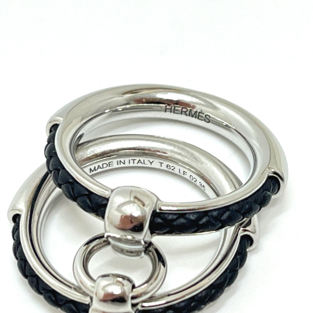 HERMES Fribustier Flibustier Double ring accessory Ring Metal Silver Used