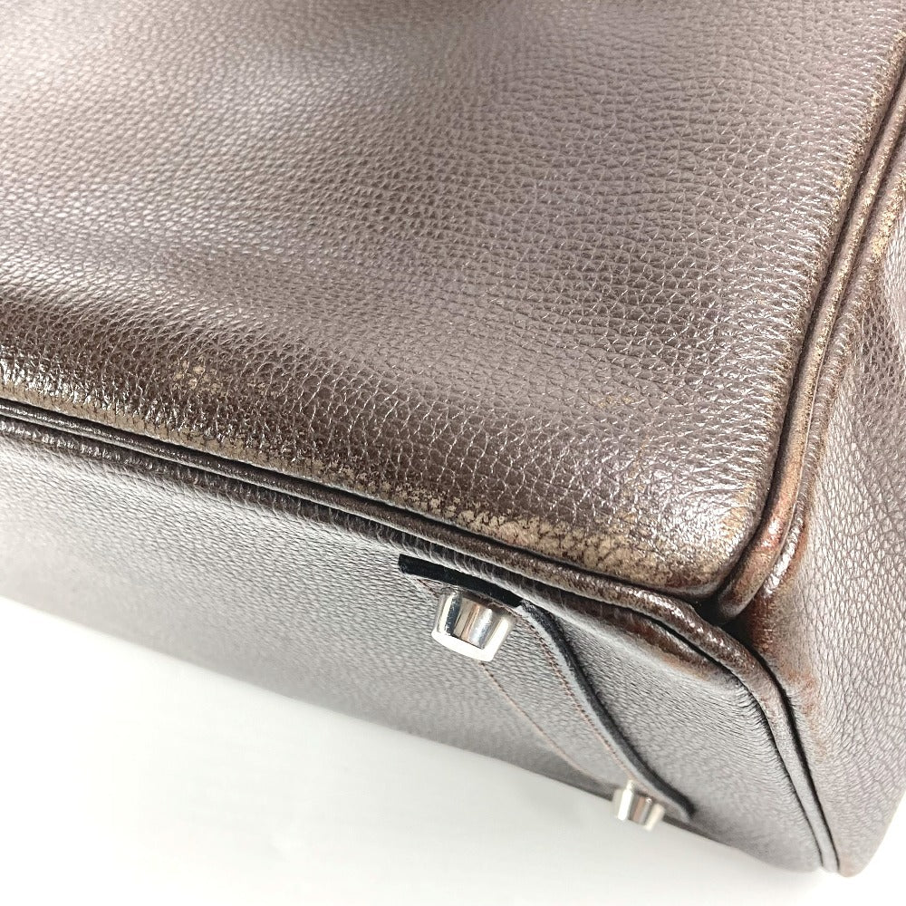 HERMES バーキン35 バーキン 35 カバン トートバッグ ハンドバッグ ユニセックス カフェ SV金具 ブラウン