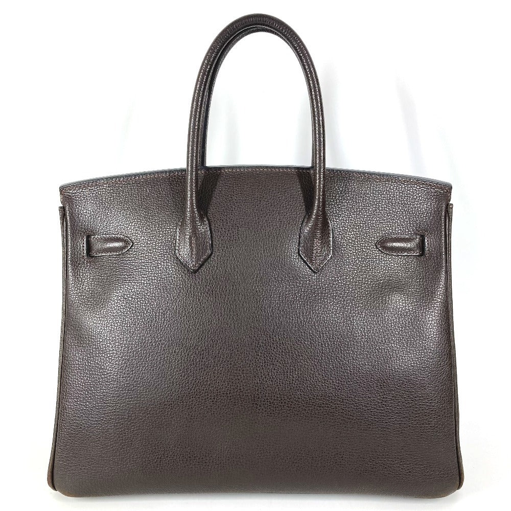 HERMES バーキン35 バーキン 35 カバン トートバッグ ハンドバッグ ユニセックス カフェ SV金具 ブラウン