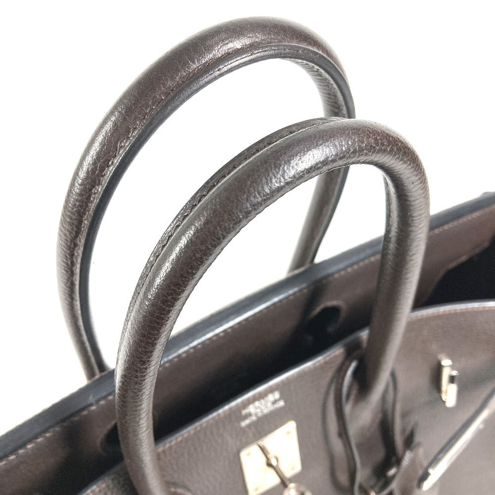 HERMES バーキン35 バーキン 35 カバン トートバッグ ハンドバッグ ユニセックス カフェ SV金具 ブラウン