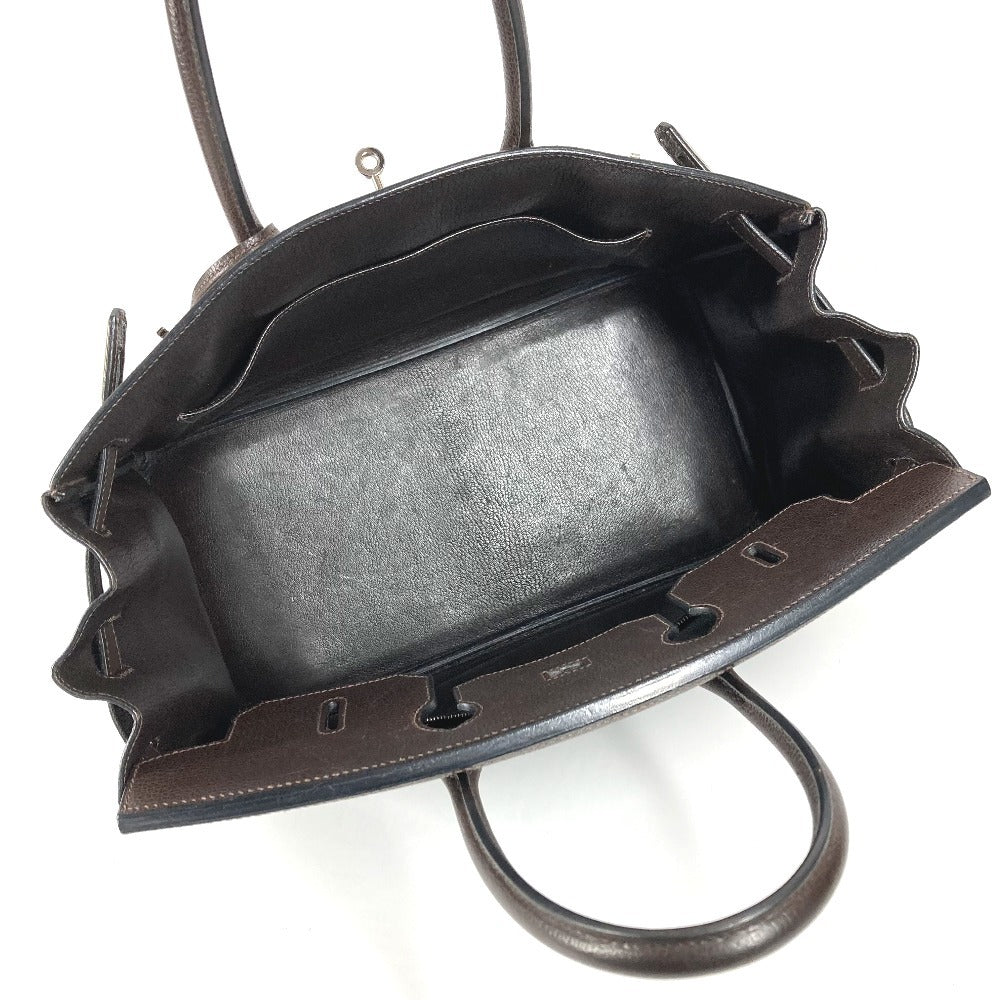 HERMES バーキン35 バーキン 35 カバン トートバッグ ハンドバッグ ユニセックス カフェ SV金具 ブラウン