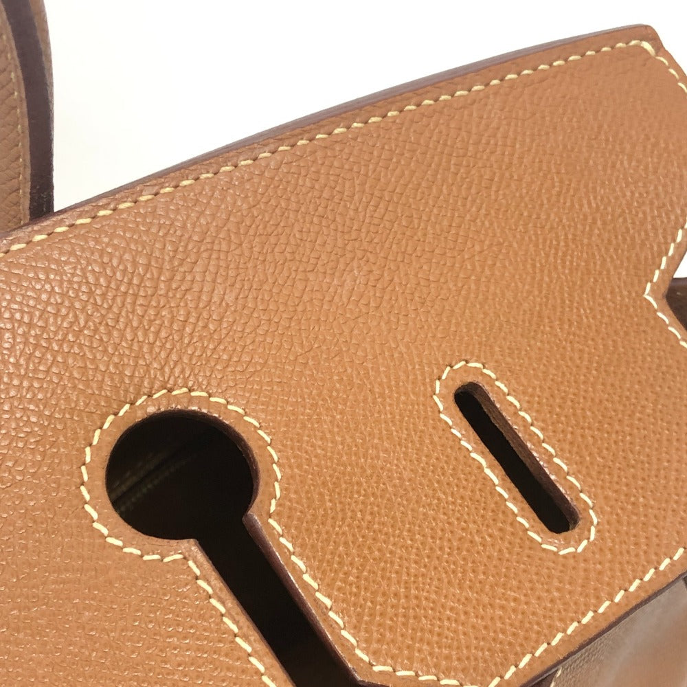 HERMES Birkin35 Birkin 35 Bag Tote Bag Hand Bag Courchevel Gold x GHardware Gold Used