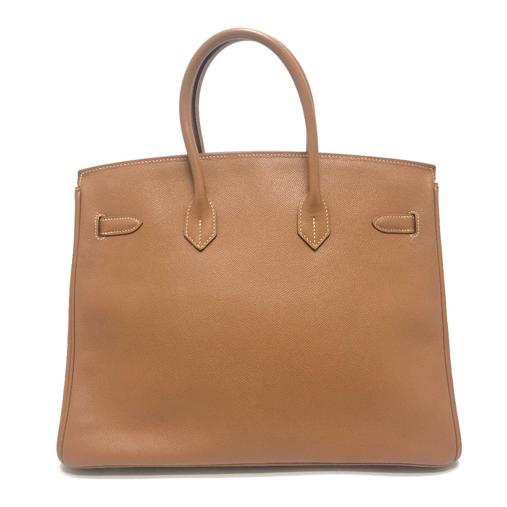 HERMES Birkin35 Birkin 35 Bag Tote Bag Hand Bag Courchevel Gold x GHardware Gold Used