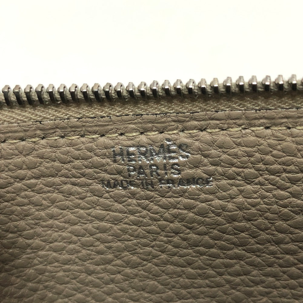 HERMES ドゴンGM ロングウォレット 長財布 トゴ レディース グリアスファルト ベージュ - brandshop-reference