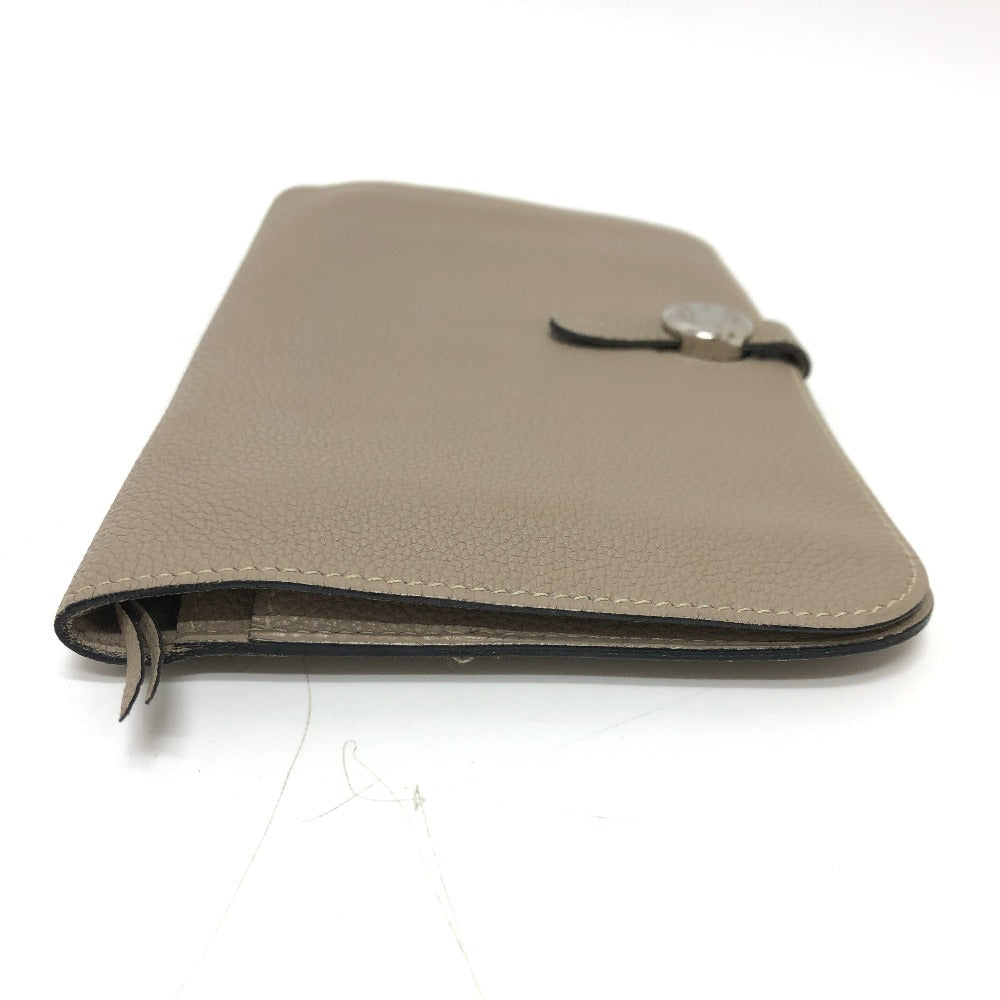 HERMES ドゴンGM ロングウォレット 長財布 トゴ レディース グリアスファルト ベージュ - brandshop-reference