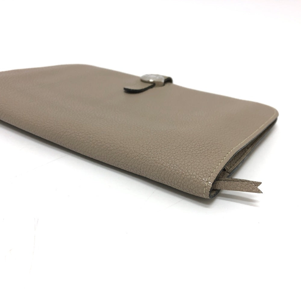 HERMES ドゴンGM ロングウォレット 長財布 トゴ レディース グリアスファルト ベージュ - brandshop-reference