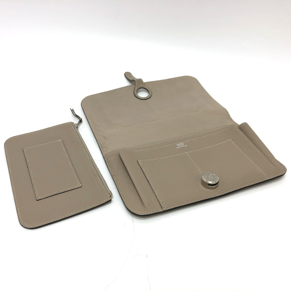 HERMES ドゴンGM ロングウォレット 長財布 トゴ レディース グリアスファルト ベージュ - brandshop-reference