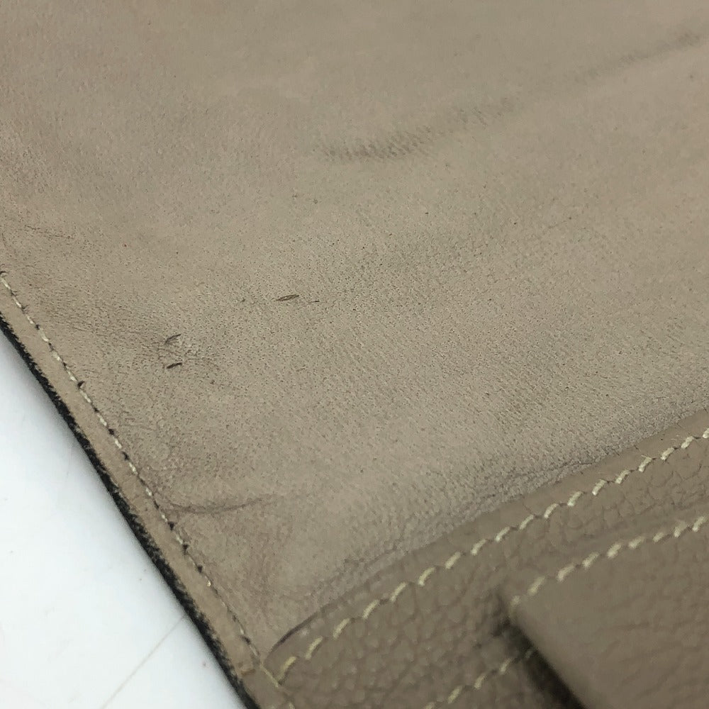 HERMES ドゴンGM ロングウォレット 長財布 トゴ レディース グリアスファルト ベージュ - brandshop-reference