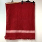 HERMES バスタオル インテリア ひざかけ ブランケット ビーチタオル ヨッティング ロゴ フリンジ タオル コットン ユニセックス レッド - brandshop-reference