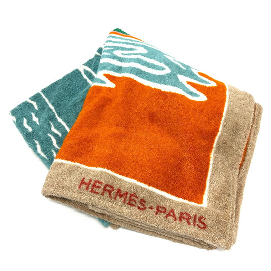 HERMES Tropique Large Towel Cotton Women's Multicolor
