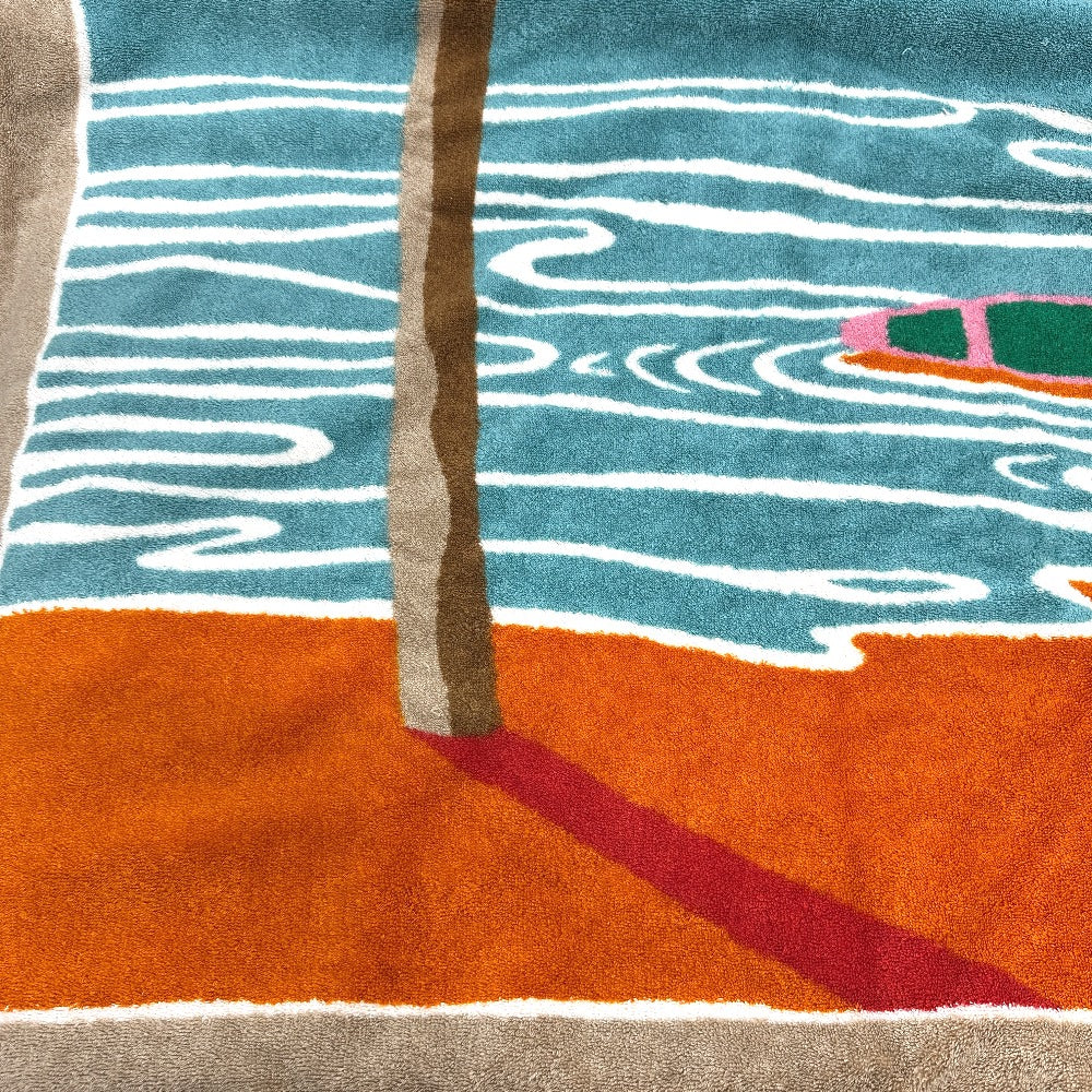 HERMES トロピケ 大判 タオル コットン レディース マルチカラー