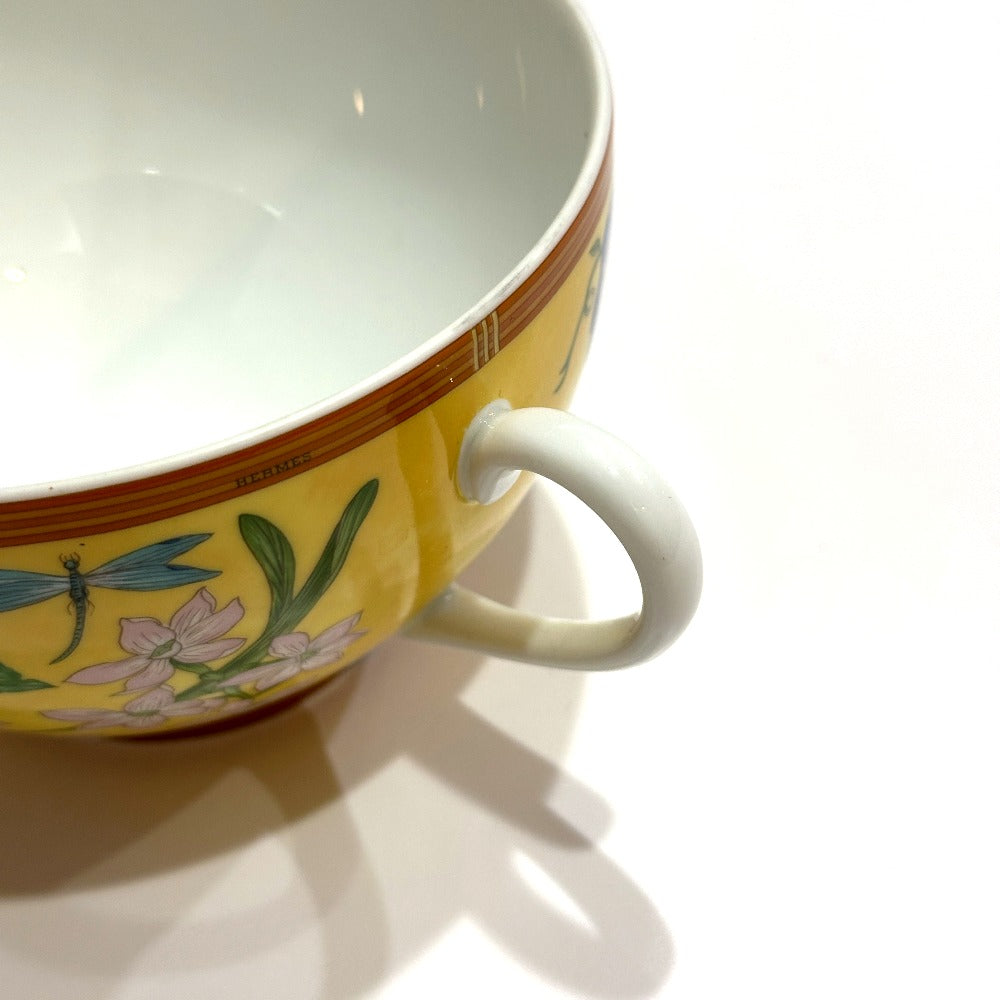 HERMES シエスタ ラージ マグカップ 陶器 ユニセックス イエロー